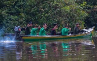 7P8A4554 Ranger Team Berbak River NP South Sumatra