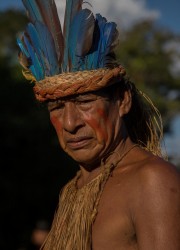 7P8A1857 Tribe Yaguas Rio Momon Amazonas Peru