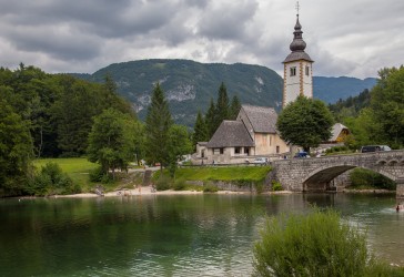 8R2A2789 Church Johannes Lake Bohinjer Triglav NP Alps Slovenia