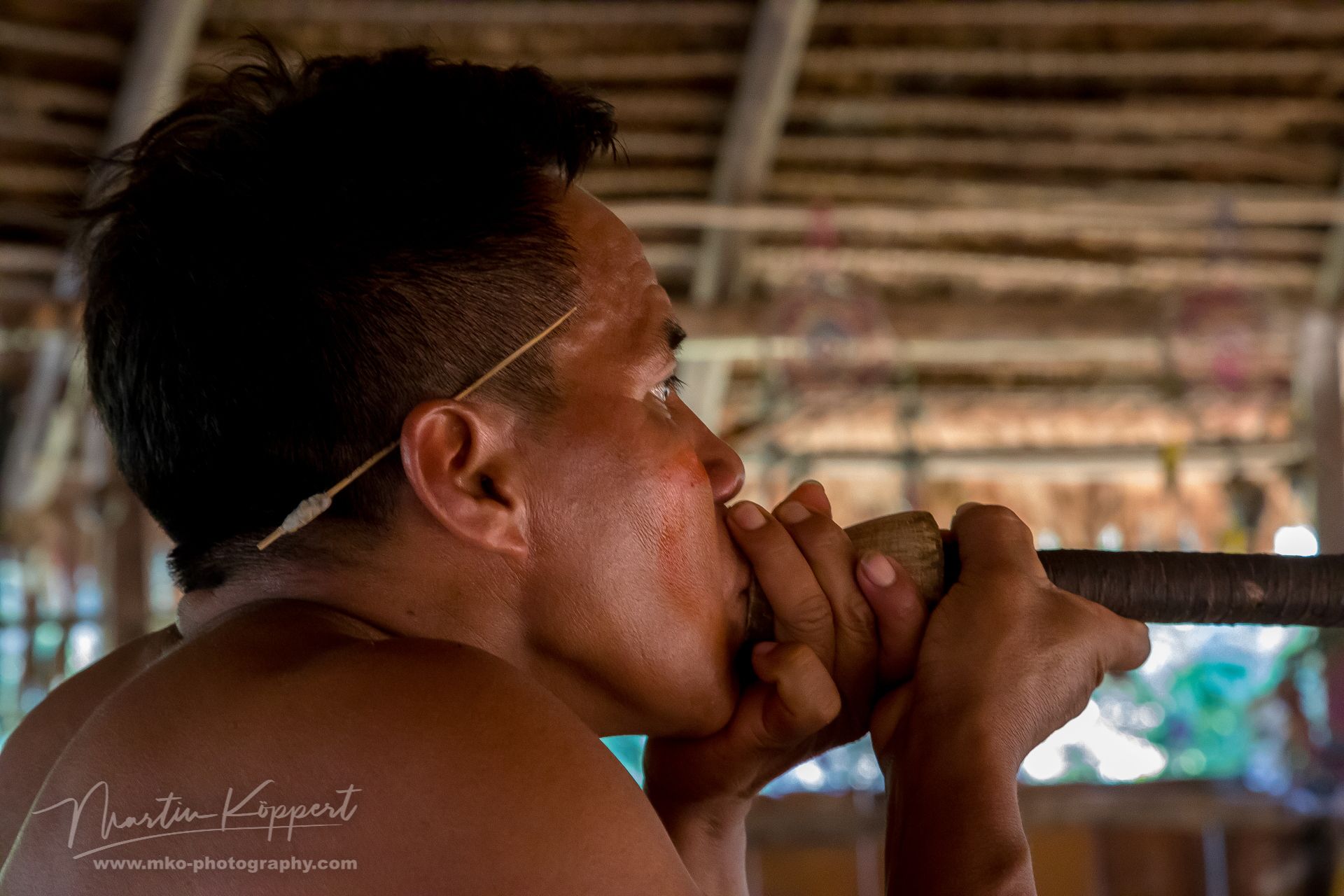 Tribe Boras Rio Momon Amazonas Peru
